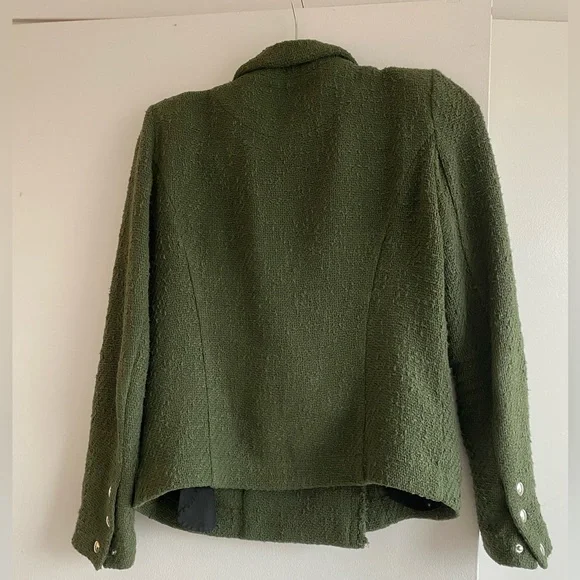 Iro Miraspe Jacket, size FR 38 / US 6 in hunter green. great condition